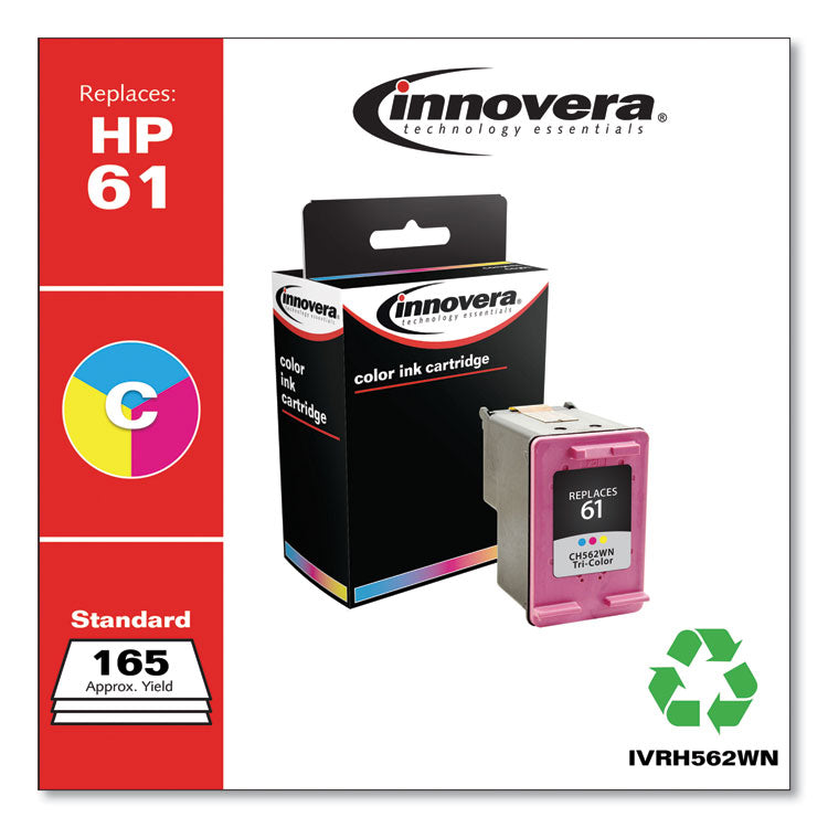 Remanufactured Tri-Color Ink, Replacement for 61 (CH562WN), 165 Page-Yield