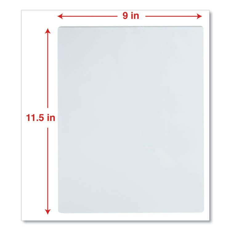 Laminating Pouches, 3 Mil, 9" X 11.5", Gloss Clear, 100/box