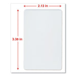 Laminating Pouches, 5 Mil, 2.13" X 3.38", Gloss Clear, 25/pack