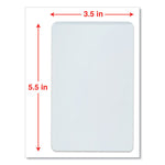 Laminating Pouches, 5 Mil, 5.5" X 3.5", Gloss Clear, 25/pack