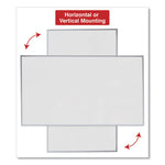 Deluxe Melamine Dry Erase Board, 72" x 48", White Surface, Anodized Aluminum Frame