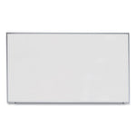 Deluxe Melamine Dry Erase Board, 72" x 48", White Surface, Anodized Aluminum Frame