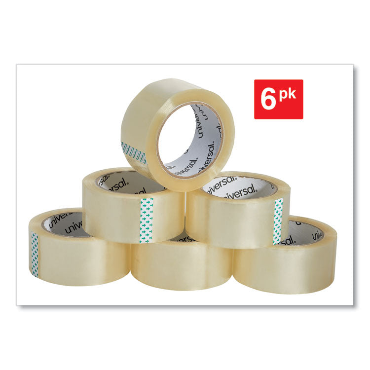 Heavy-Duty Box Sealing Tape, 3" Core, 1.88" x 54.6 yds, Clear, 6/Pack