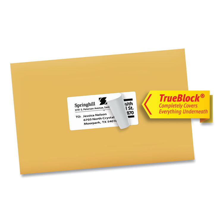Shipping Labels W/ Trueblock Technology, Inkjet Printers, 2 X 4, White, 10/sheet, 10 Sheets/pack