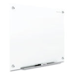 Brilliance Glass Dry-Erase Boards, 96" x 48", White Surface