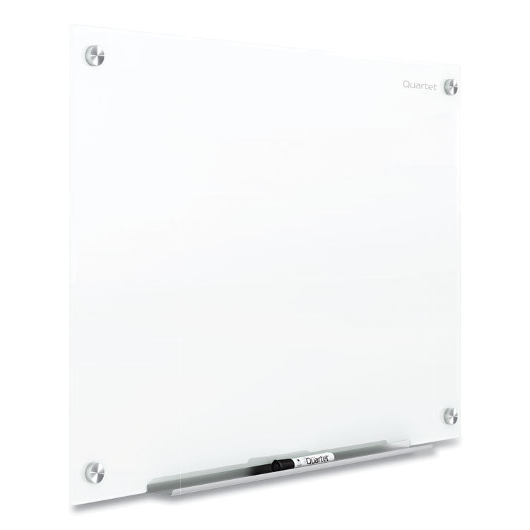 Brilliance Glass Dry-Erase Boards, 96" x 48", White Surface