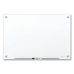 Brilliance Glass Dry-Erase Boards, 48" x 48", White Surface