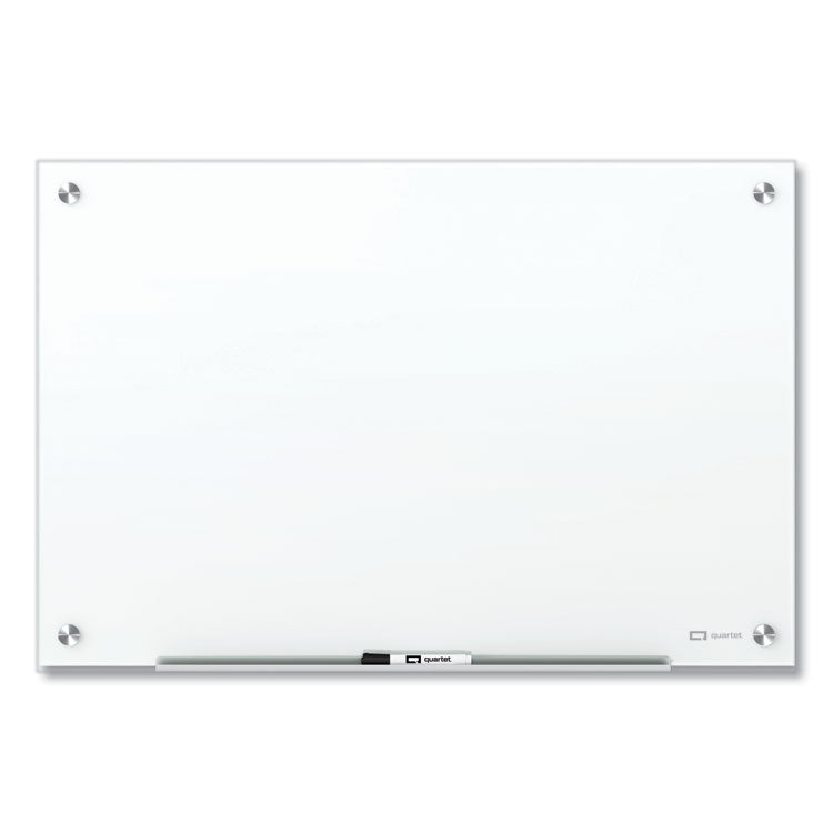 Brilliance Glass Dry-Erase Boards, 48" x 48", White Surface