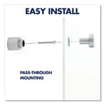 Brilliance Glass Dry-Erase Boards, 48" x 36", White Surface