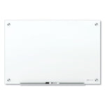 Brilliance Glass Dry-Erase Boards, 48" x 36", White Surface