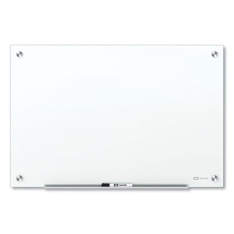Brilliance Glass Dry-Erase Boards, 48" x 36", White Surface