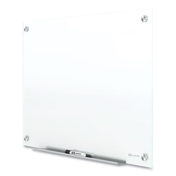 Brilliance Glass Dry-Erase Boards, 48" x 36", White Surface