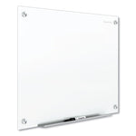 Brilliance Glass Dry-Erase Boards, 48" x 36", White Surface