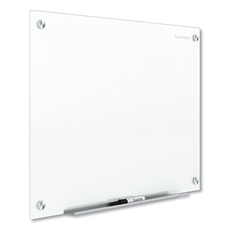 Brilliance Glass Dry-Erase Boards, 48" x 36", White Surface