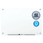 Brilliance Glass Dry-Erase Boards, 48" x 48", White Surface