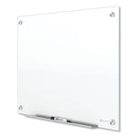 Brilliance Glass Dry-Erase Boards, 48" x 48", White Surface