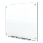 Brilliance Glass Dry-Erase Boards, 96" x 48", White Surface