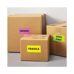 High-Visibility Permanent Laser Id Labels, 2 X 4, Asst. Neon, 150/pack