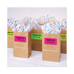 High-Visibility Permanent Laser Id Labels, 2 X 4, Asst. Neon, 150/pack