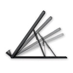 Smartfit Easy Riser Laptop Cooling Stand, 13" X 9.5" X 0.8" To 7.1", Black, Supports 8 Lbs