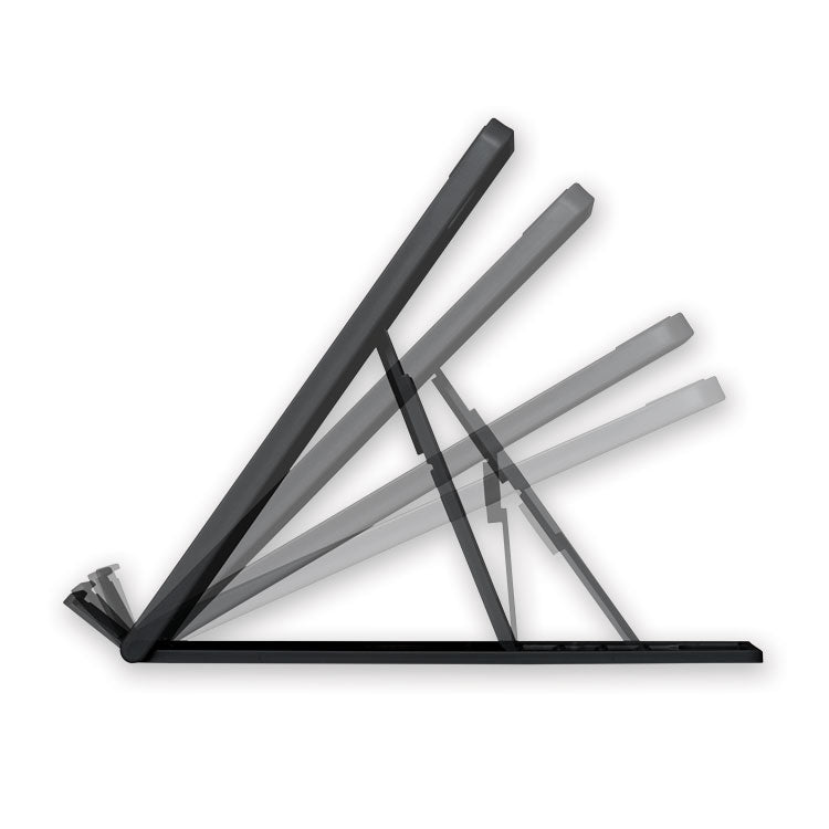 Smartfit Easy Riser Laptop Cooling Stand, 13" X 9.5" X 0.8" To 7.1", Black, Supports 8 Lbs