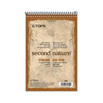 Second Nature Recycled Notepads, Gregg Rule, Brown Cover, 70 White 6 X 9 Sheets