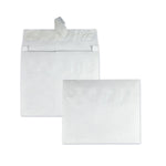 Lightweight 14 lb Tyvek Open End Expansion Mailers, #15 1/2, Square Flap, Redi-Strip Adhesive Closure, 12 x 16, White, 100/CT