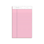 Prism + Colored Writing Pads, Narrow Rule, 50 Pastel Pink 5 X 8 Sheets, 12/pack