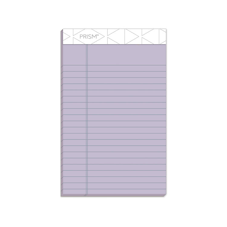Prism + Colored Writing Pads, Narrow Rule, 50 Pastel Orchid 5 X 8 Sheets, 12/pack