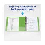 Heavy-Duty View Binder With Durahinge And One Touch Ezd Rings, 3 Rings, 1.5" Capacity, 11 X 8.5, Chartreuse
