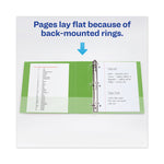Heavy-Duty View Binder With Durahinge And One Touch Ezd Rings, 3 Rings, 2" Capacity, 11 X 8.5, Chartreuse