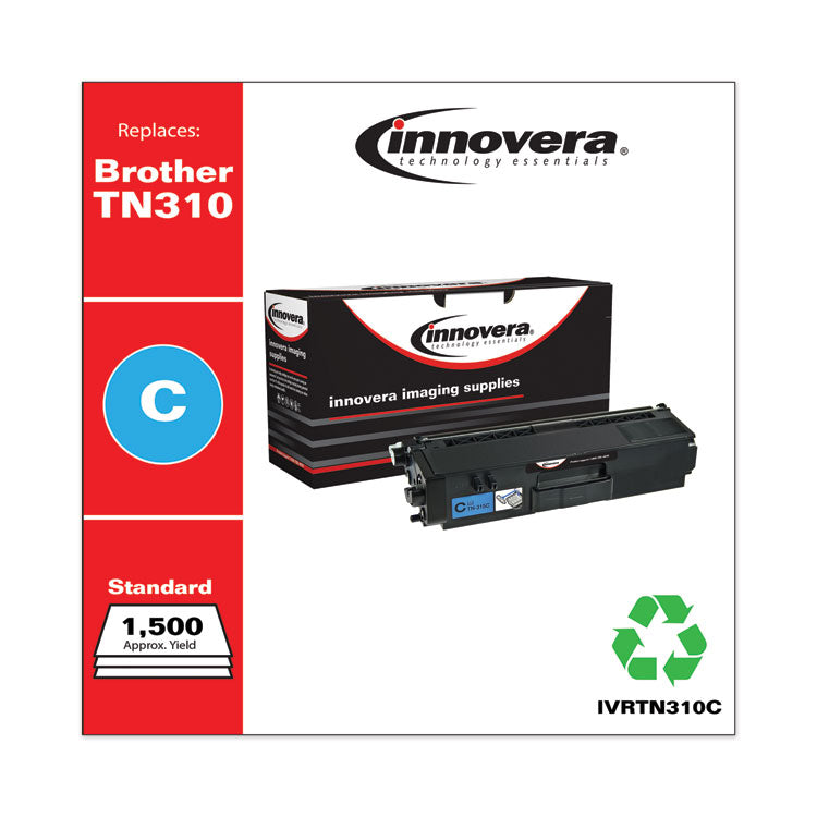 Remanufactured Cyan Toner, Replacement for TN310C, 1,500 Page-Yield