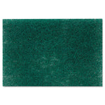 Heavy-Duty Scouring Pad 86, 6 X 9, Green, Dozen