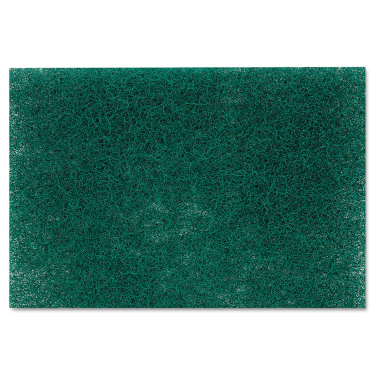 Heavy-Duty Scouring Pad 86, 6 X 9, Green, Dozen