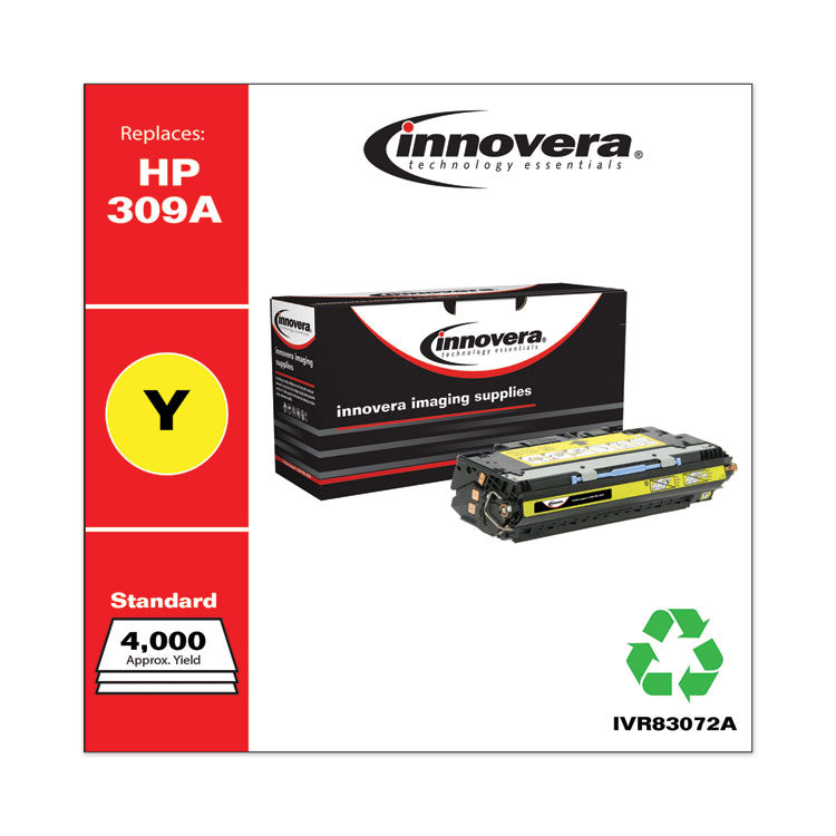 Remanufactured Yellow Toner, Replacement for 309A (Q2672A), 4,000 Page-Yield