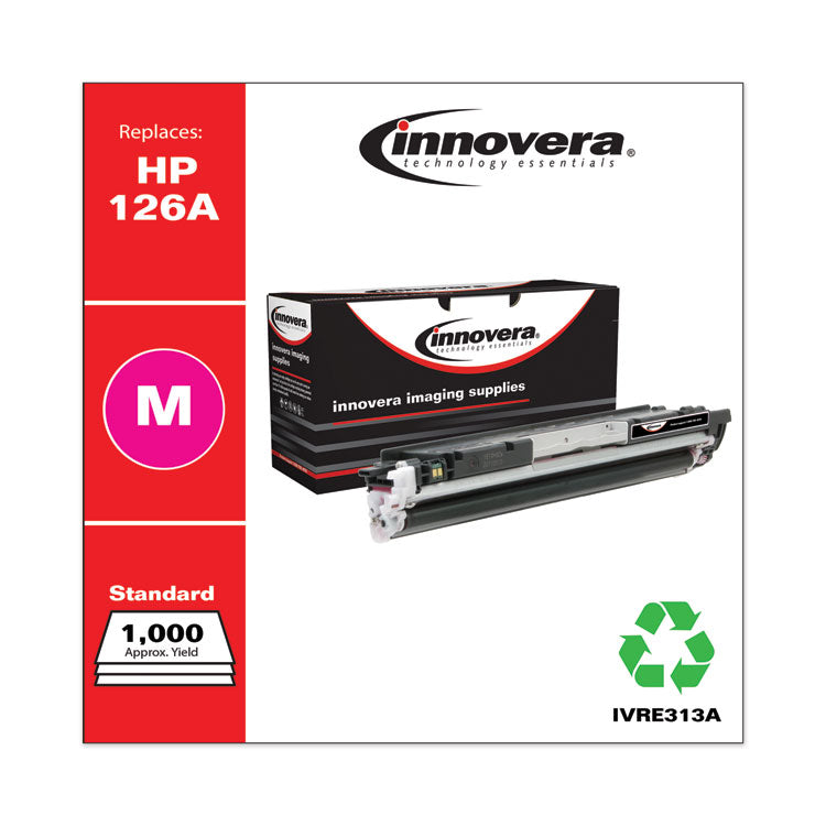 Remanufactured Magenta Toner, Replacement for 126A (CE313A), 1,000 Page-Yield