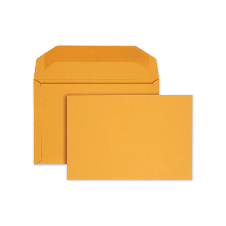 Open-Side Booklet Envelope, #15, Hub Flap, Gummed Closure, 10 X 15, Manila, 100/box