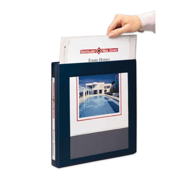 Framed View Heavy-Duty Binders, 3 Rings, 0.5" Capacity, 11 X 8.5, Black