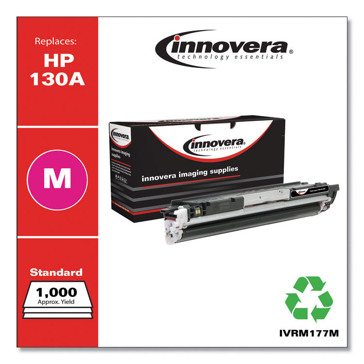 Remanufactured Magenta Toner, Replacement for 130A (CF353A), 1,000 Page-Yield