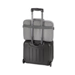 Sustainable Recycled Collection Laptop Bag, Fits Devices Up to 15.6", Recycled PET Polyester, 16.25 x 4.5 x 12, Gray