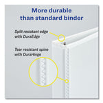 Heavy-Duty View Binders, 3 Rings, 3" Capacity, 11 X 17, White