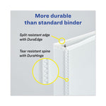Heavy-Duty View Binders, 3 Rings, 1.5" Capacity, 11 X 17, White
