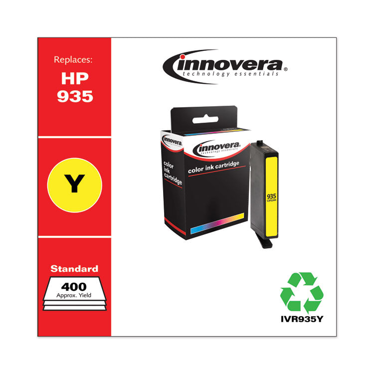 Remanufactured Yellow Ink, Replacement for 935 (C2P22AN), 400 Page-Yield