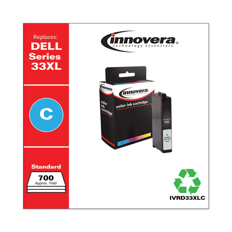 Remanufactured Cyan Ink, Replacement for 33XL (8DNKH331-7378), 700 Page-Yield
