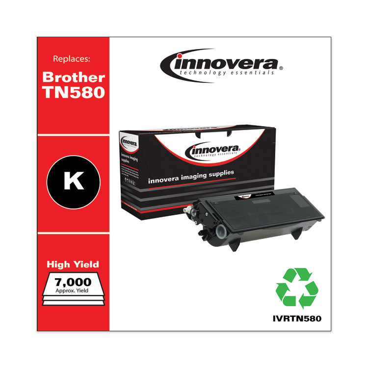 Remanufactured Black High-Yield Toner, Replacement for TN580, 7,000 Page-Yield