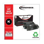 Remanufactured Black High-Yield MICR Toner, Replacement for 64XM (CC364XM), 24,000 Page-Yield