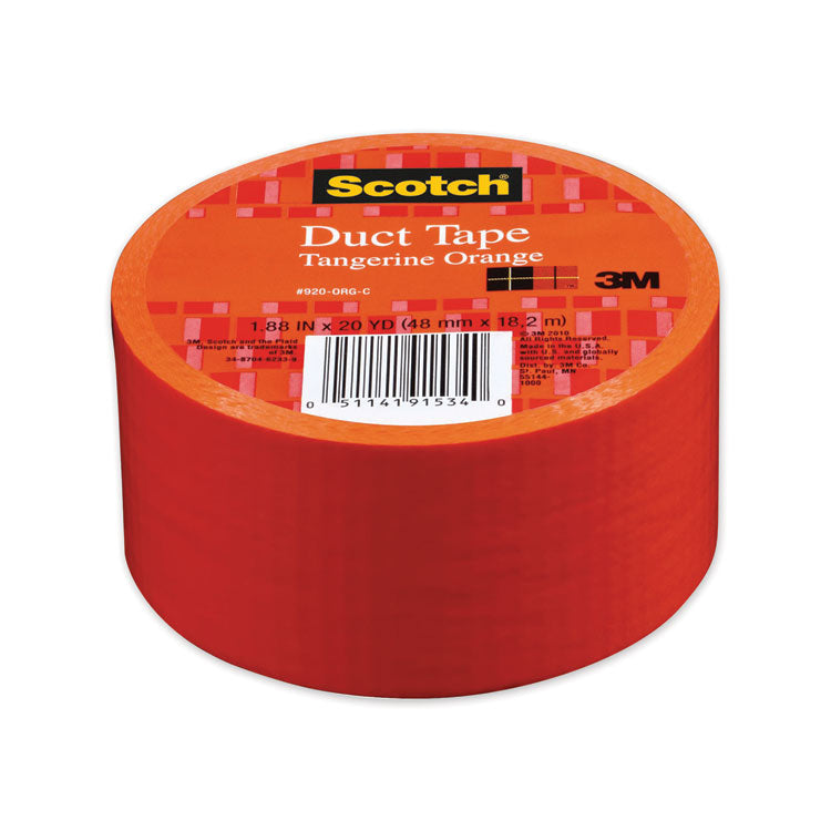 Duct Tape, 1.88" X 20 Yds, Tangerine Orange