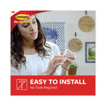 General Purpose Hooks, Small, Plastic, White, 1 lb Capacity, 6 Hooks and 12 Strips/Pack