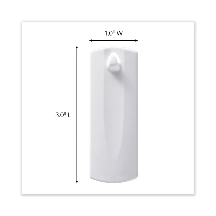 Sawtooth Picture Hanger Value Pack, Large, Plastic, White, 5 Lb Capacity, 3 Hooks And 6 Strips/pack