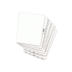 Avery-Style Preprinted Legal Side Tab Divider, 26-Tab, Exhibit F, 11 x 8.5, White, 25/Pack, (1376)